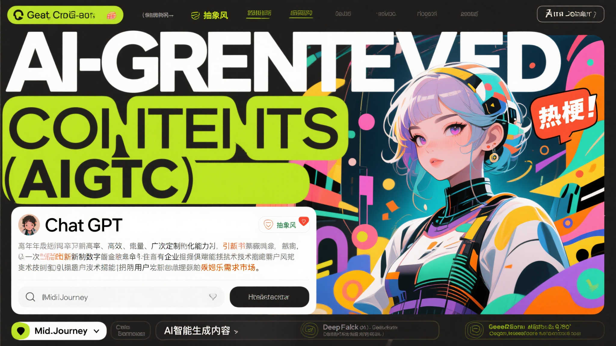 近年来，从ChatGPT到MidJour