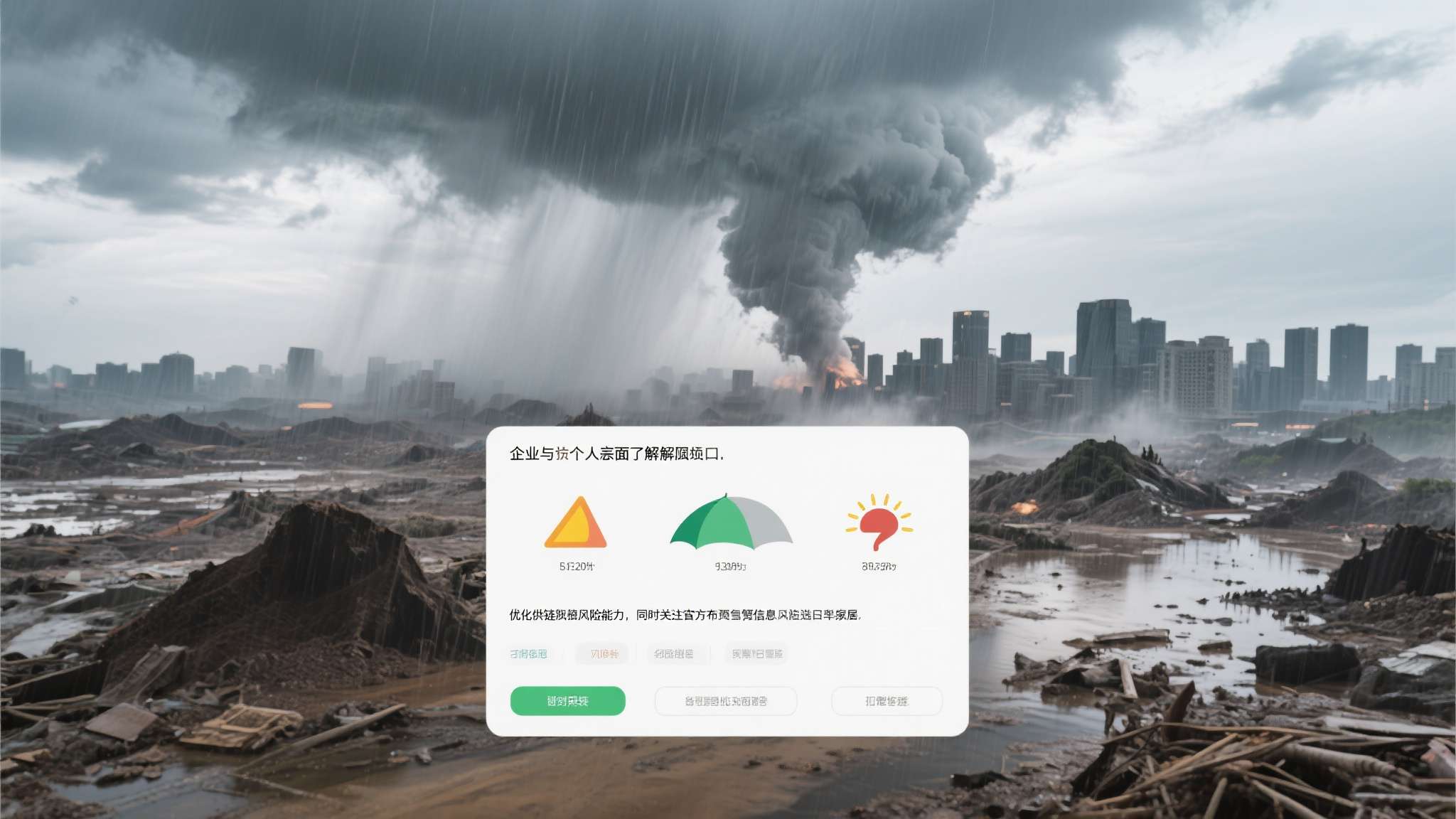 2024全球气象灾害 企业与个人层面,了解所在区域的气候风险敞口,优化供应链抗风险能力,同时关注官方发